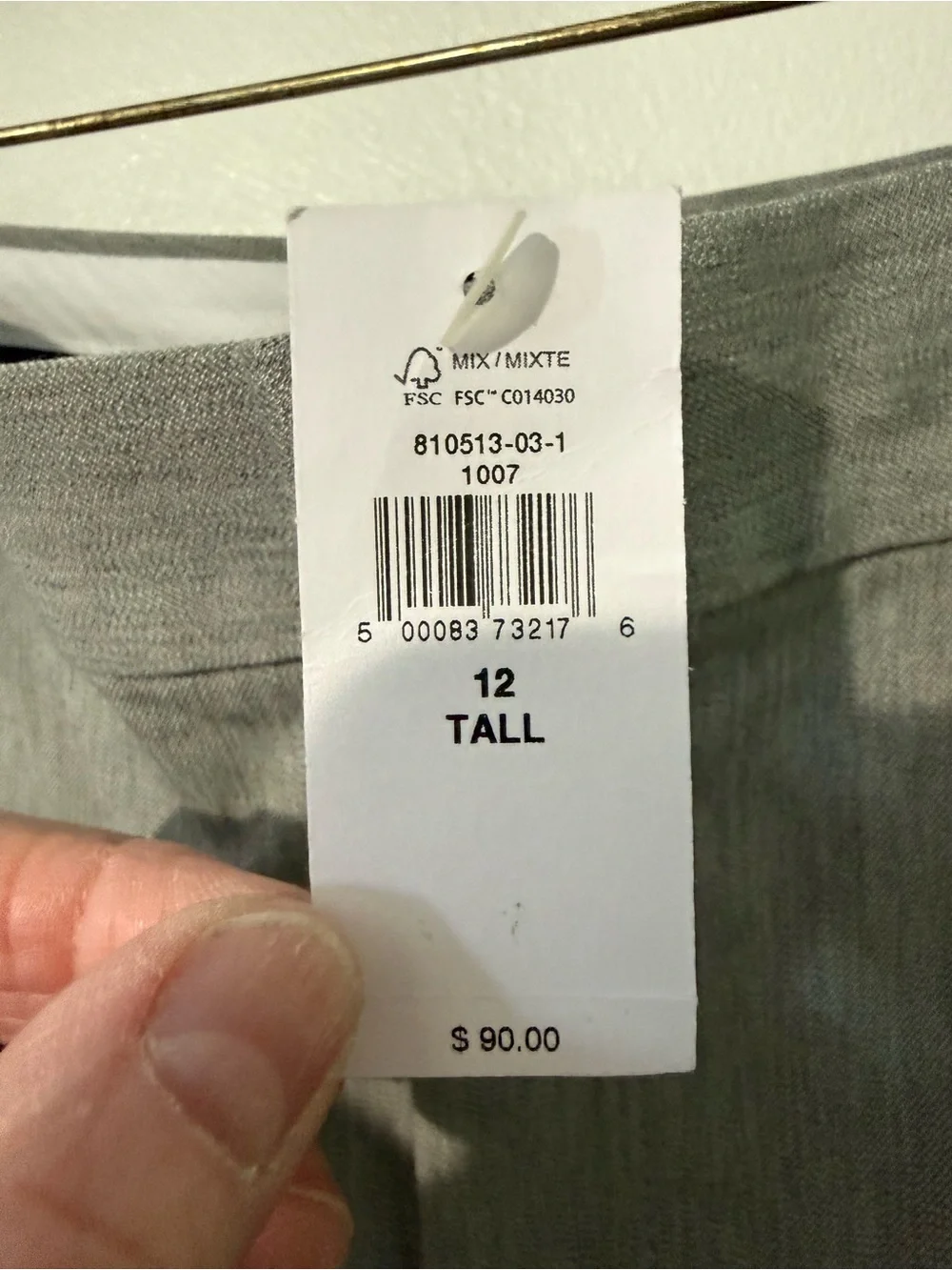 Banana Republic High Rise  Sloan Gray Dress Pants 12  Tall new with tag